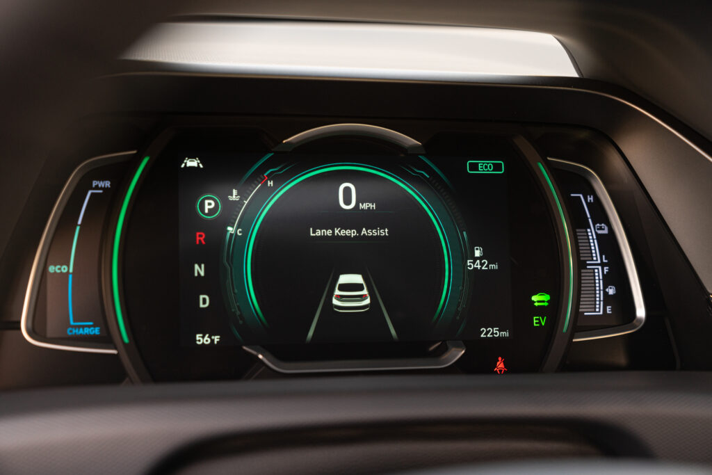 2020 Hyundai Ioniq Hybrid gauge cluster - Lane Keep Assist Digital Display (ECO Mode)

BEST Road-Trip Cars of 2020